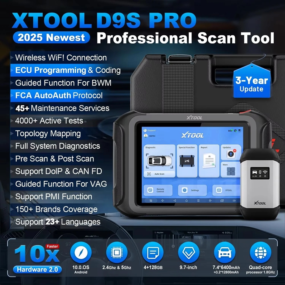 USA Warehouse XTOOL D9S Pro Ca - огляд і ціна Car Diagnostic Tool