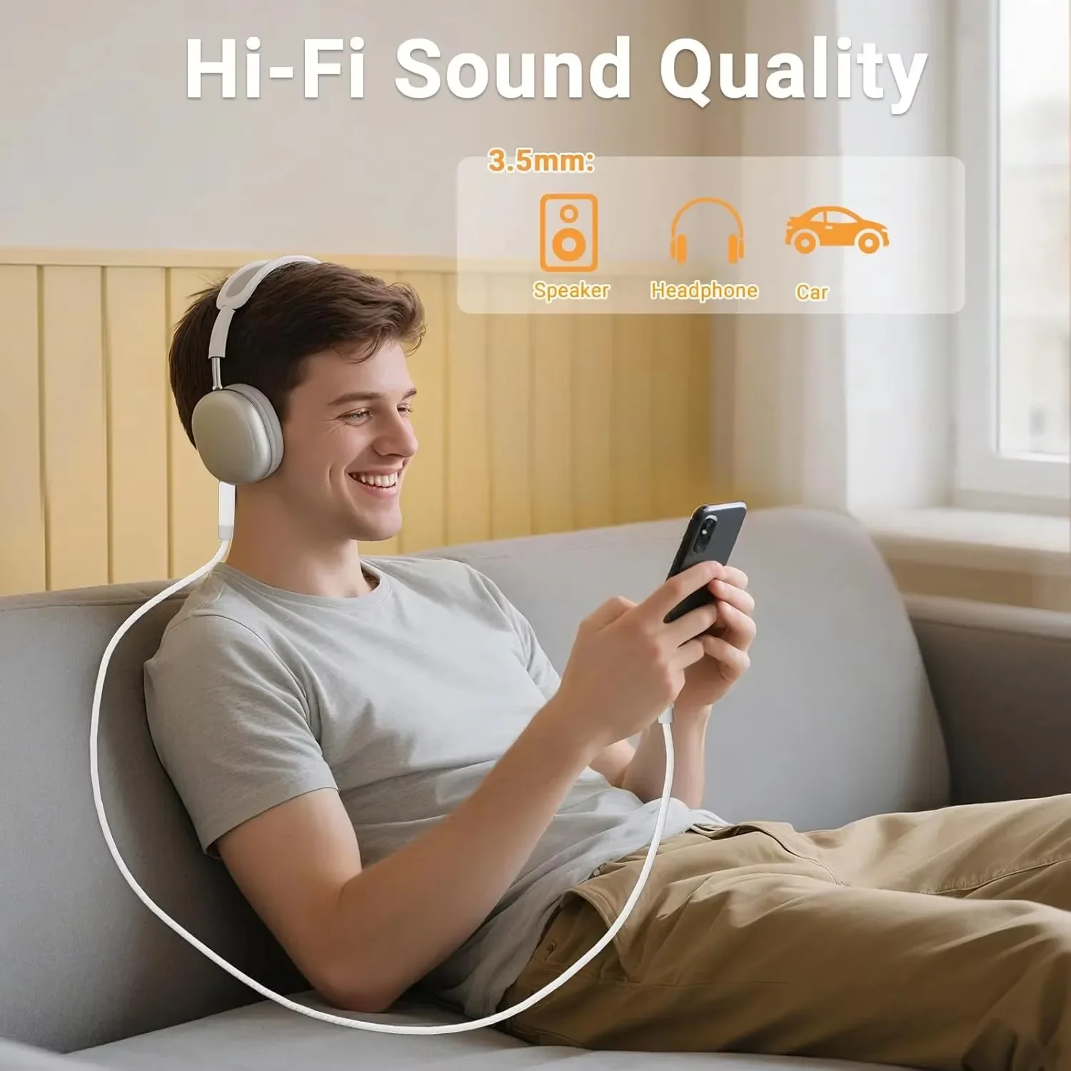 USB C to 3.5mm Male AUX Audio  - огляд і ціна Car Jack
