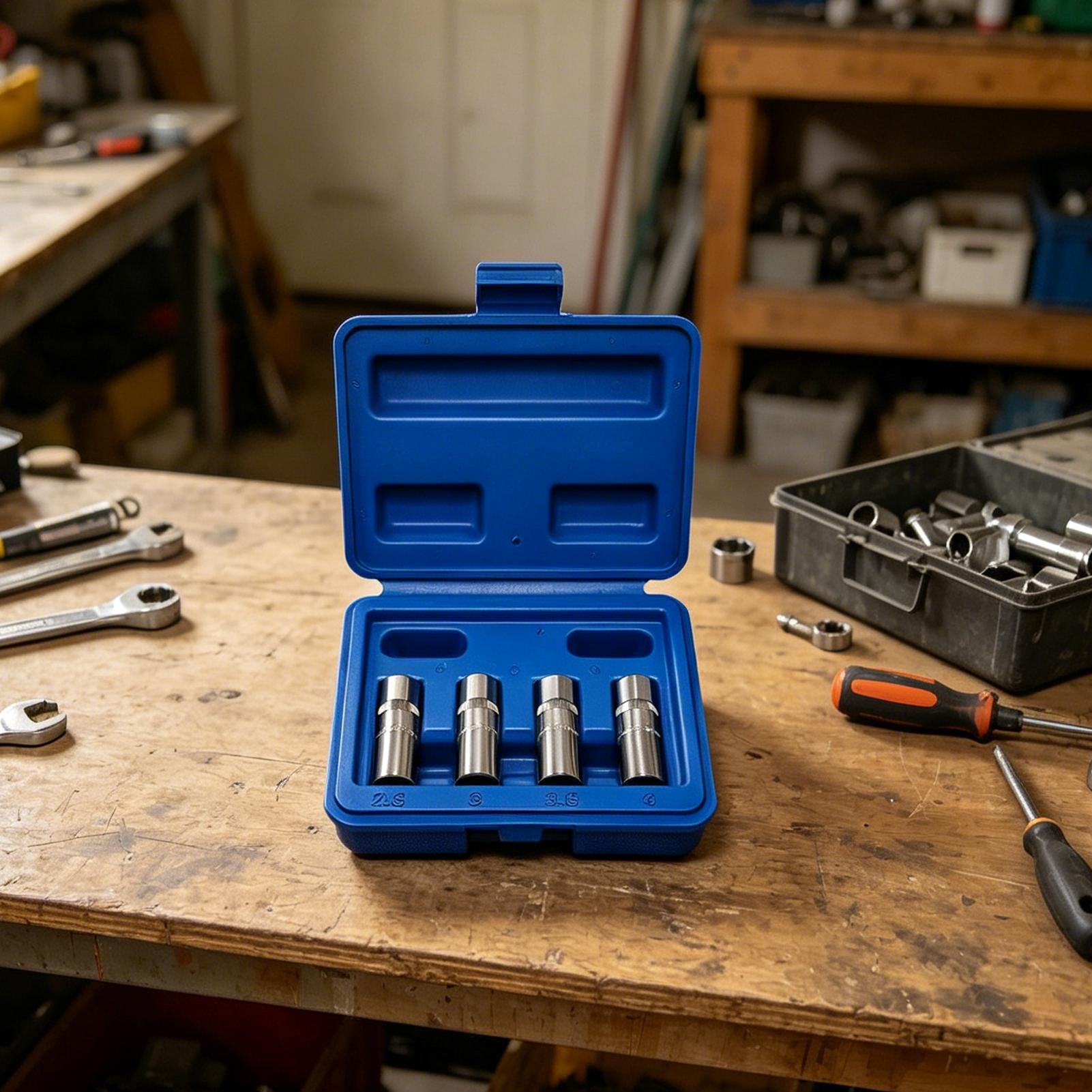 Bolt Extractor Kit 4 Pieces 1/ - огляд і ціна Socket Set