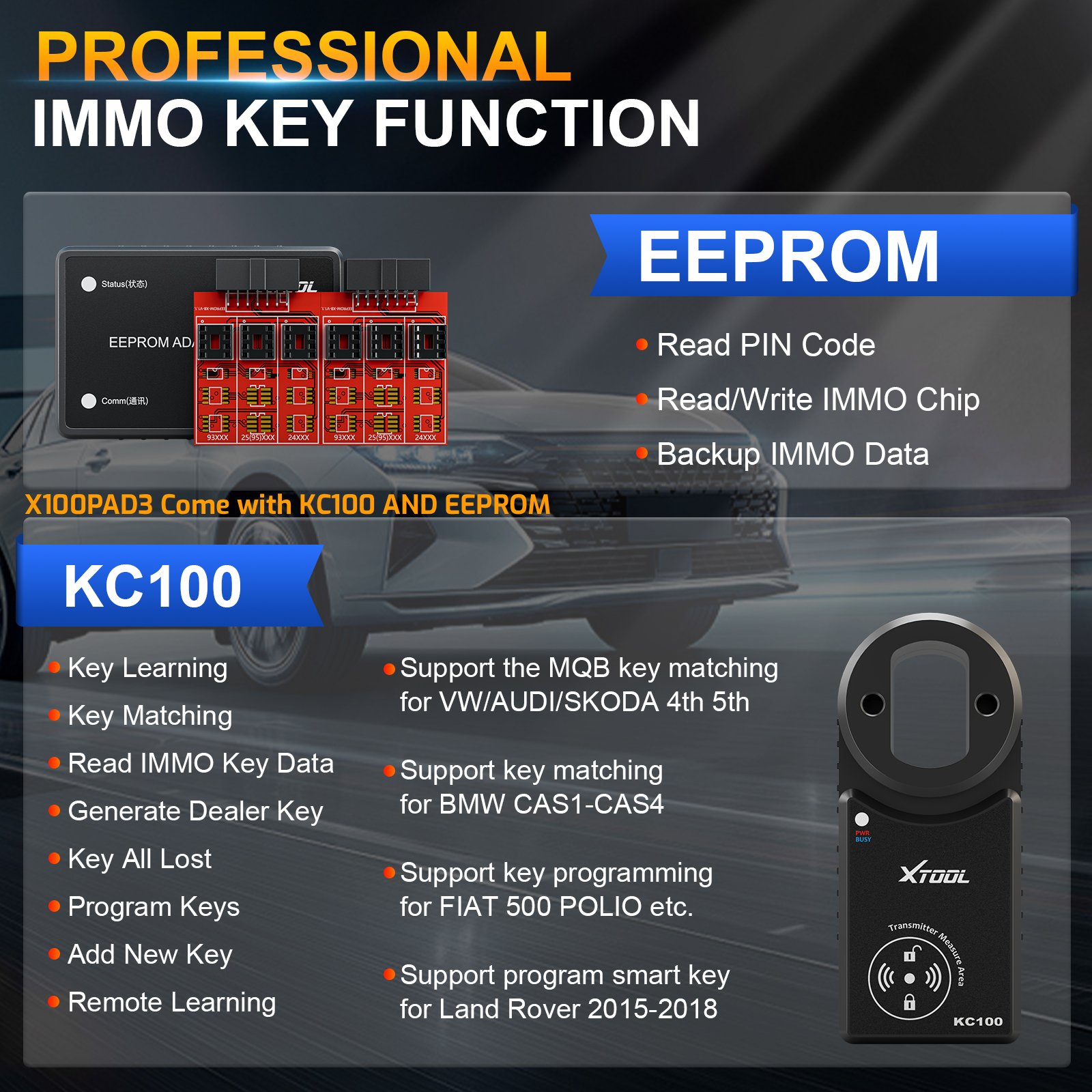 XTOOL X100 PAD3 Automotive Key - огляд і ціна Car Diagnostic Tool